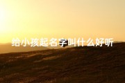 给小孩起名字叫什么好听_宝宝起名：寓意美好，言字辈名字精选