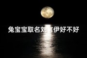 兔宝宝取名刘言伊好不好