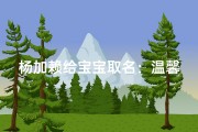 杨加赖给宝宝取名：温馨瞬间，爱意满满