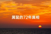 属鼠的72年属相