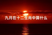 九月在十二生肖中算什么月;十二生肖九月吉凶日揭秘：每日运势一览