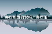 客厅能放狗窝吗、客厅阳台放狗窝风水禁忌解析