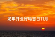龙年开业好吗吉日11月