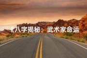 《八字揭秘：武术家命运密码解析》