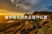 宥字取名的含义是什么意思_《宥字取名吉凶如何解读：揭秘取名奥秘》