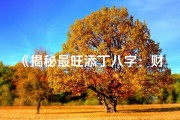 《揭秘最旺添丁八字：财运亨通好运连连》