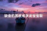 缺金的男孩名字龙宝宝取名(缺金男宝宝霸气名字)