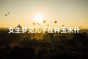 女生梦见儿子在种玉米什么意思(梦见儿子种花是什么意思)
