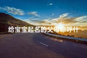 给宝宝起名的父母称呼什么(古代人的 字 是自己取的吗,什么样的人才有资格取 字  )
