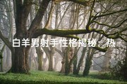 白羊男射手性格揭秘：热情直率，自由不羁
