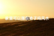 家里可以摆假柿子吗风水,家里可以摆假柿子吗风水好不好