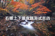 右眼上下眼皮跳测试吉凶(《右眼皮跳测吉凶：揭秘运势玄机》)