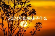 2024年出生孩子什么命格,2024宝宝：新生命，新命格，未来可期