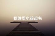 我姓周小孩起名