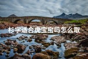 杉字适合虎宝宝吗怎么取名,杉字用在名字的意思是什么