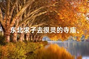 东北求子去很灵的寺庙、东北求子去很灵的寺庙可以吗