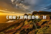 《揭秘丁财两旺命格：财运亨通的秘密》