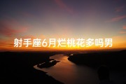 射手座6月烂桃花多吗男生