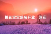 桃花宝宝盛装开业，喜迎吉日11月绽放