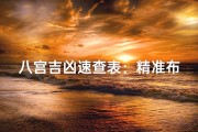 八宫吉凶速查表：精准布局，运势提升秘籍