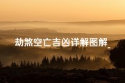 劫煞空亡吉凶详解图解_《劫煞空亡吉凶详析图解》