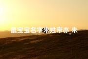 鼠宝宝名字朱姓带亦_朱亦鼠宝宝：萌动心扉的可爱精灵
