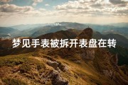 梦见手表被拆开表盘在转圈_梦见手表被自己拆散