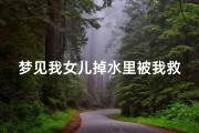 梦见我女儿掉水里被我救上来了,梦见女儿掉水里被自己救起奄奄一息