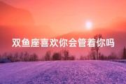 双鱼座喜欢你会管着你吗