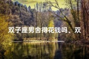 双子座男舍得花钱吗、双子男花钱大方吗