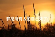 梦见所有人怕自己死了(梦见怕见人)