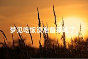 梦见吃饭没准备菜吃了、梦见吃饭没准备菜吃了好不好