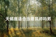 天蝎座适合当建筑师吗男生—天蝎男建筑师：神秘魅力与建筑艺术的完美融合