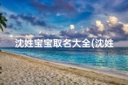 沈姓宝宝取名大全(沈姓宝宝起名：寓意美好，独具特色的名字推荐)