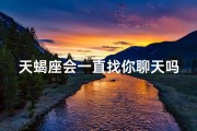 天蝎座会一直找你聊天吗为什么-天蝎座为何总找你聊天？