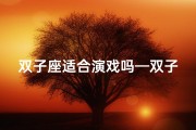 双子座适合演戏吗—双子座玩剧本杀，真的不适合吗？