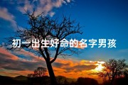 初一出生好命的名字男孩