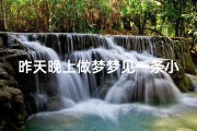 昨天晚上做梦梦见一条小青蛇;梦见有条小青蛇