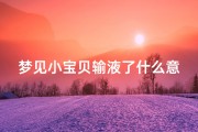 梦见小宝贝输液了什么意思-梦见自己宝宝打吊针是什么意思
