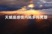 天蝎座感情内耗多吗男朋友
