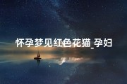怀孕梦见红色花猫_孕妇梦见花猫一直跟着自己是什么意思