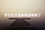 梦见在丈母家喝酒喝醉了—梦见丈母娘喝醉了