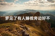 梦见了有人睡我旁边好不好-夜里梦到有人睡在旁边是咋回事