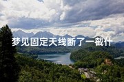 梦见固定天线断了一截什么预兆;做梦梦到天线宝宝