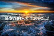 处女座的人分手后会难过吗-处女座分手后会干嘛