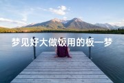 梦见好大做饭用的板—梦见做饭桌是什么意思