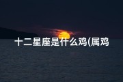 十二星座是什么鸡(属鸡什么星座 )