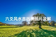 六爻风水吉凶表图片及解释大全-六爻风水吉凶表解析：图解吉凶奥秘