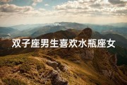 双子座男生喜欢水瓶座女吗