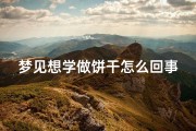 梦见想学做饼干怎么回事-梦到自己学做烧饼